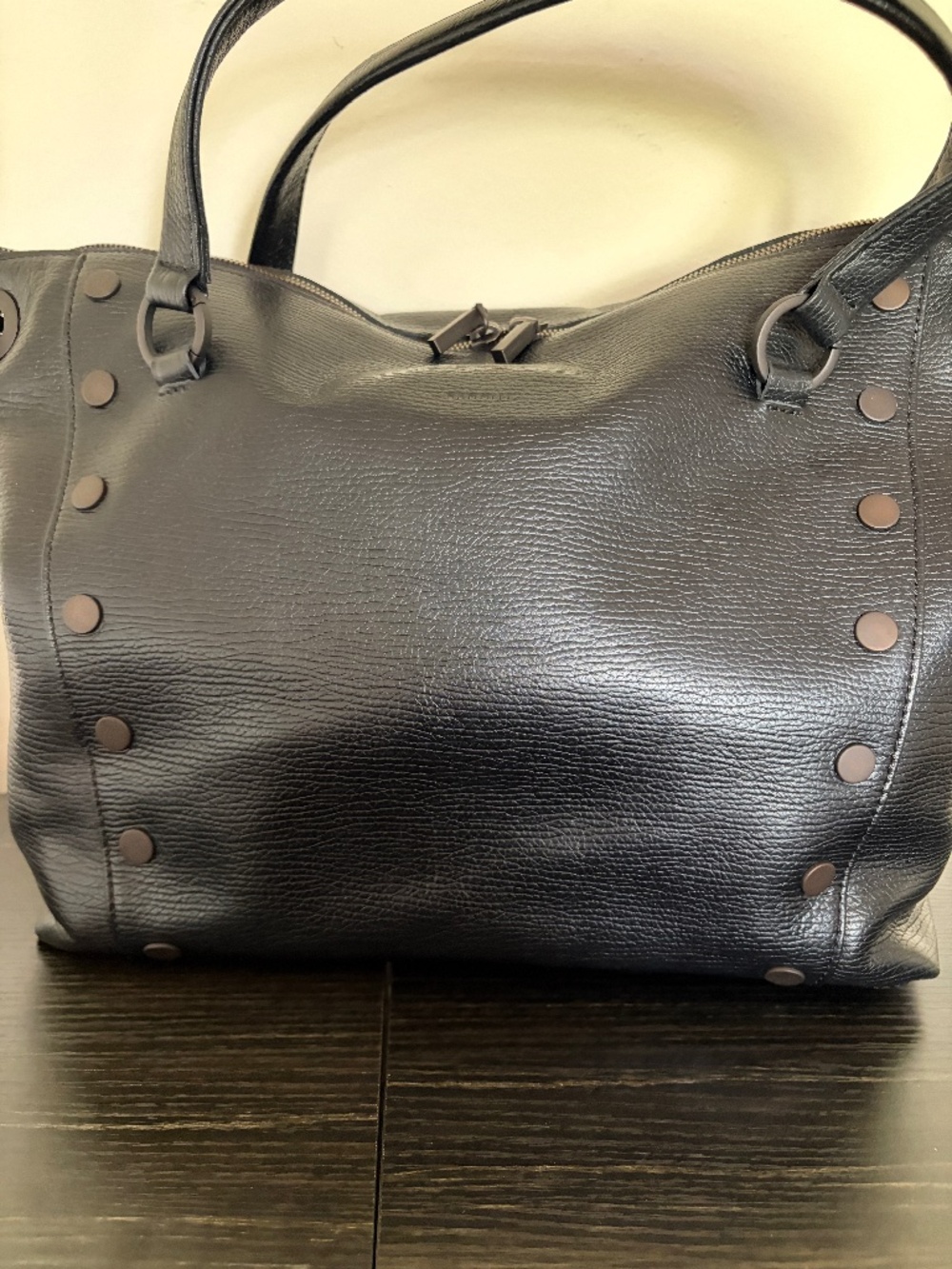 💼 NWT Hammitt Daniel Large Tote Satchel Bag - Rare Black Bitters Leather!